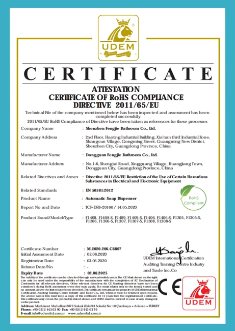 Creade manufacturing standards document